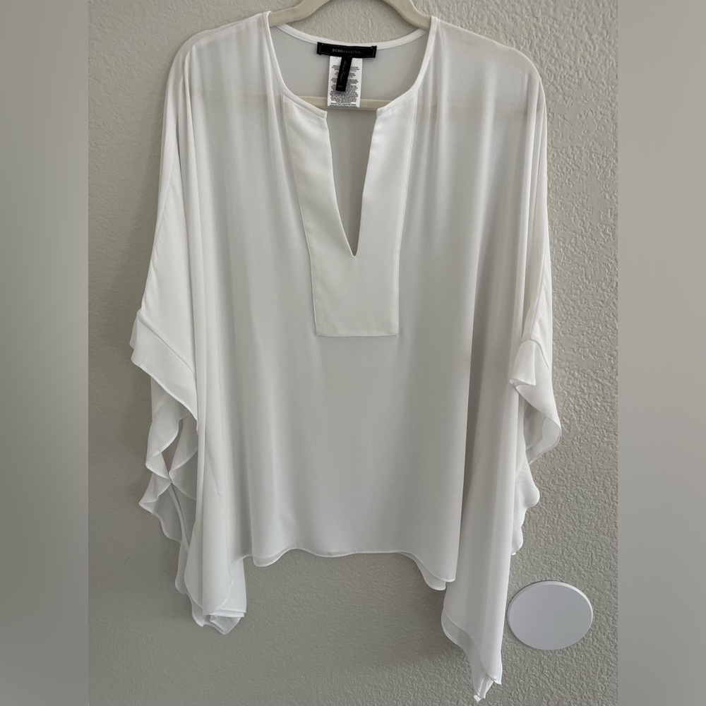 BCBG Ruffled tunic / blouse